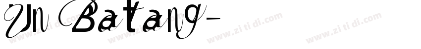 Un Batang字体转换